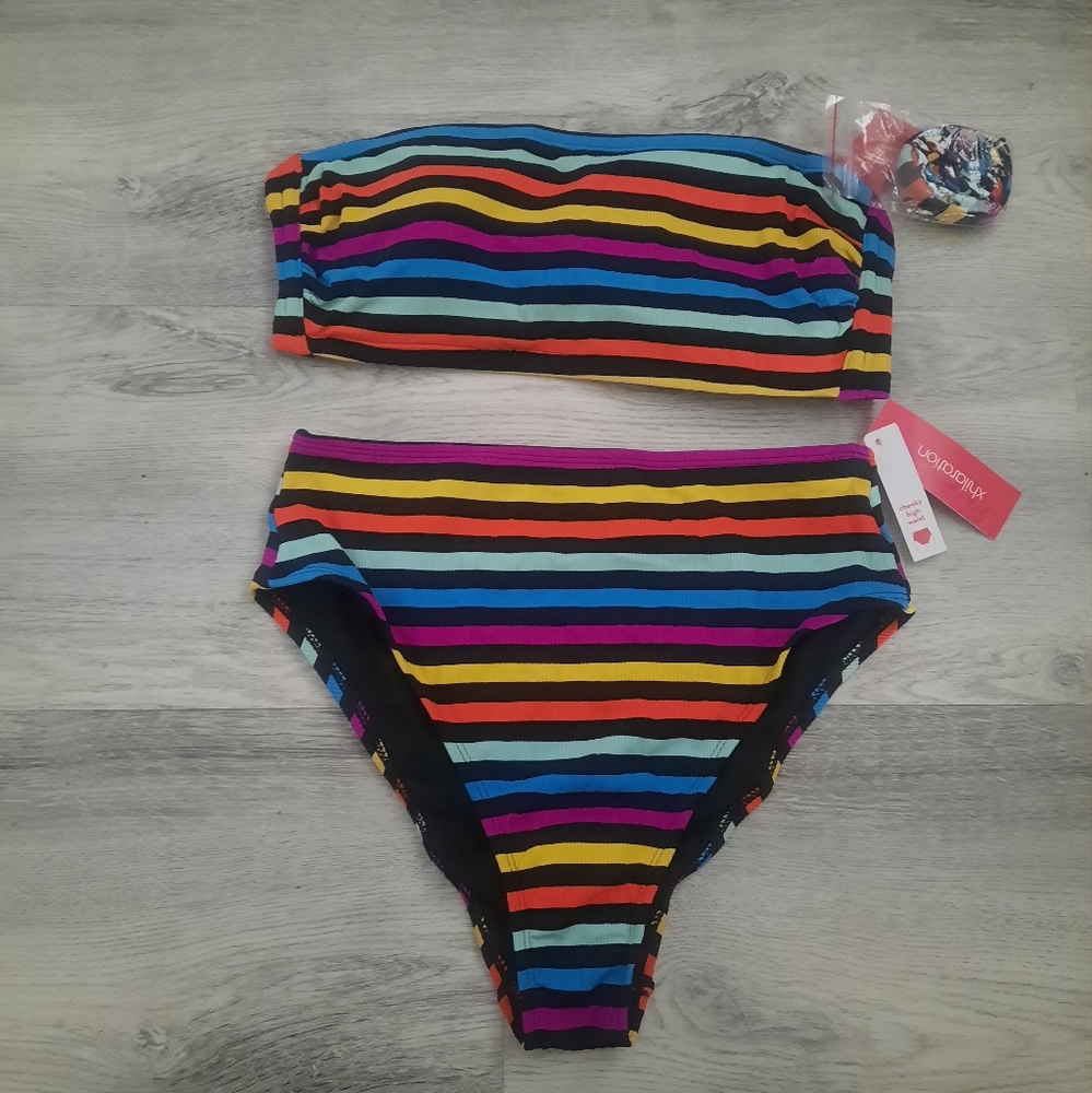 Stripped Swimsuit